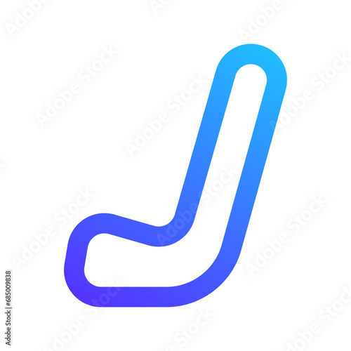 Photography stick gradient icon