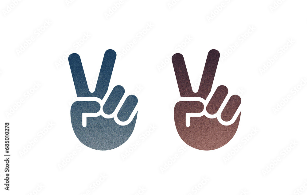 peace pose icon symbol red and gray peace pose icon symbol red and gray