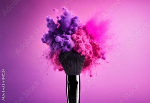Raffinatezza Pigmentata- Esplosione di Colore con Pennello e Polveri photo