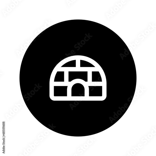 igloo line circular icon