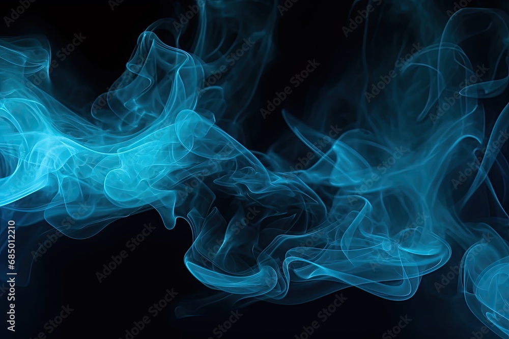 Blue smoke abstract background for desktop
