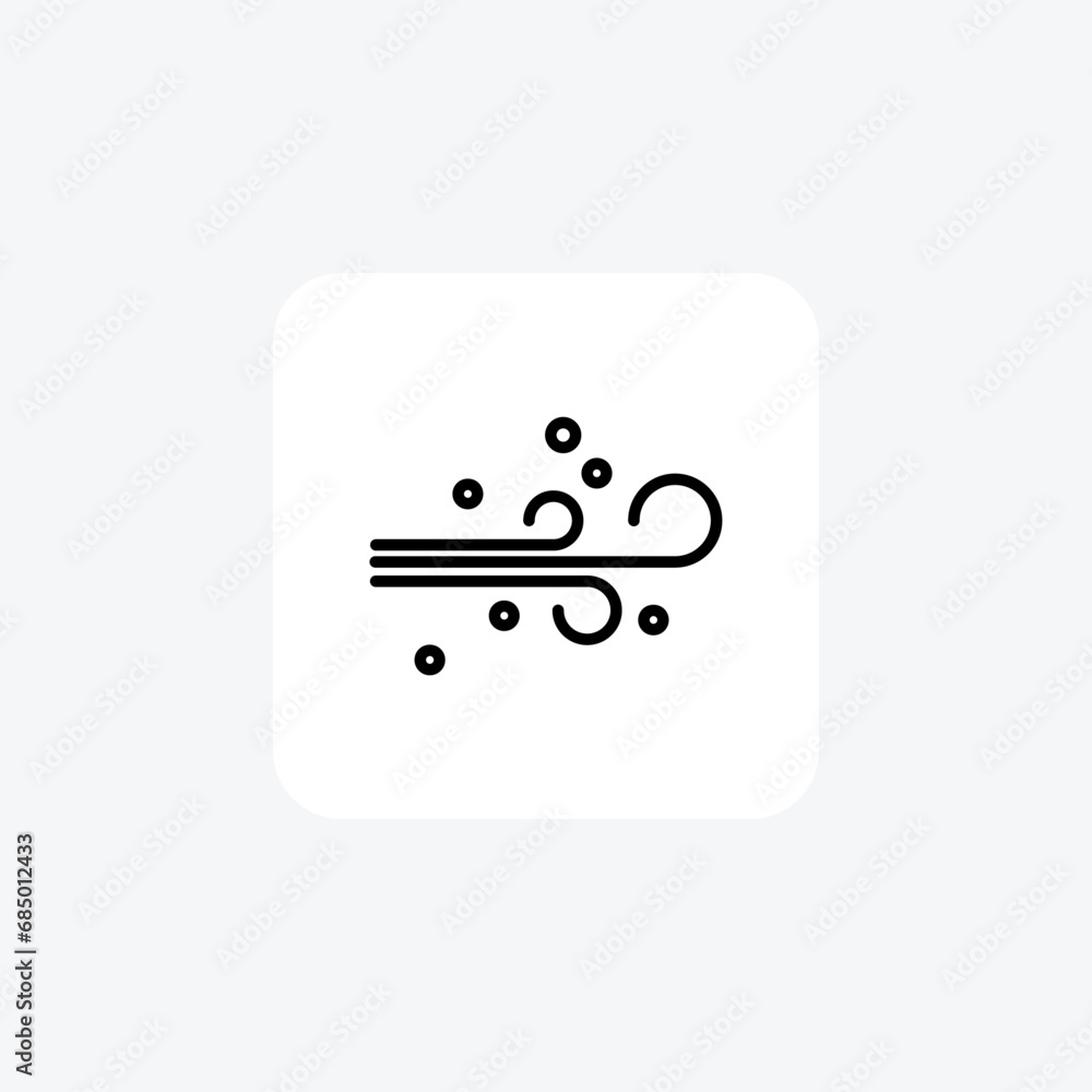 Dust, storm, weather, desert, sand, wind Line Icon, Outline icon, vector icon, pixel perfect icon Dust, storm, weather, desert, sand, wind Line Icon, Outline icon, vector icon, pixel perfect icon