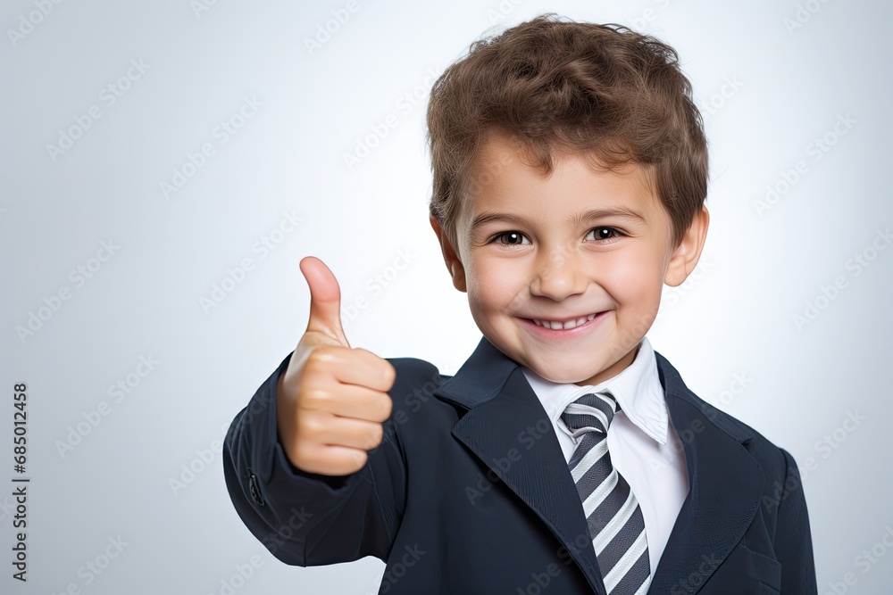 little kid giving the thumbs up - closeup portrait little kid giving the thumbs up - closeup portrait