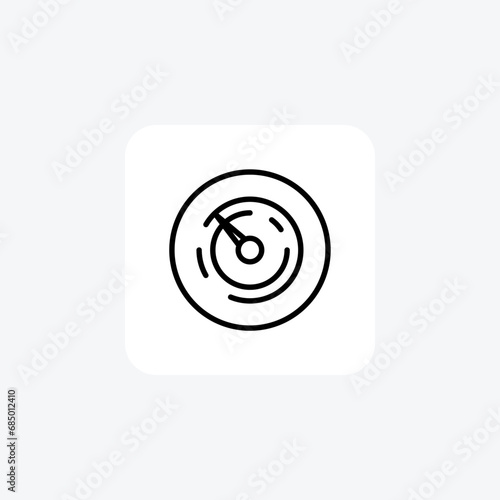 Barometer,Weather instrument, Atmospheric pressure,Line Icon, Outline icon, vector icon, pixel perfect icon
