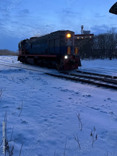 train on the railway