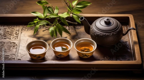 gongfu asian tea drink chinese illustration ceremony background, healthy wooden, culture herbal gongfu asian tea drink chinese photo