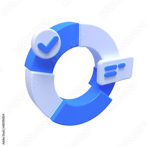 Render illustration. Simple icon for web and app. Modern trendy design. Transparent background. Format png