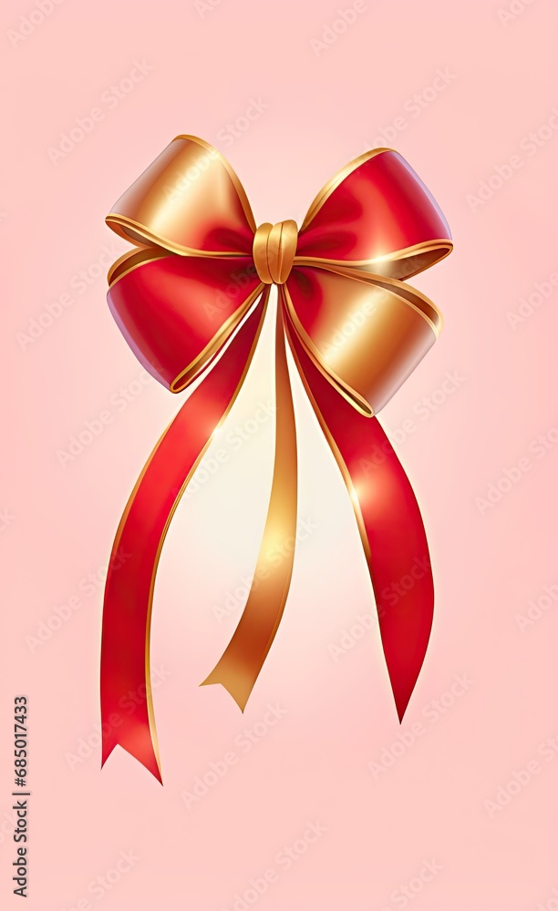red bow with ribbon red bow with ribbon