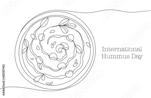 Hummus. Chickpeas. One line