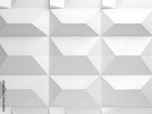 white geometric architectural 3D abstract minimalistic background