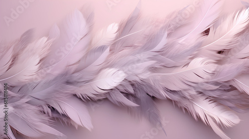 Lustrous Lavender Whispers  Ethereal Feathers in Silver and Lavender  Infused with Gentle Weightlessness  Airy Design  Minimalist Softness  and Delicate Texture