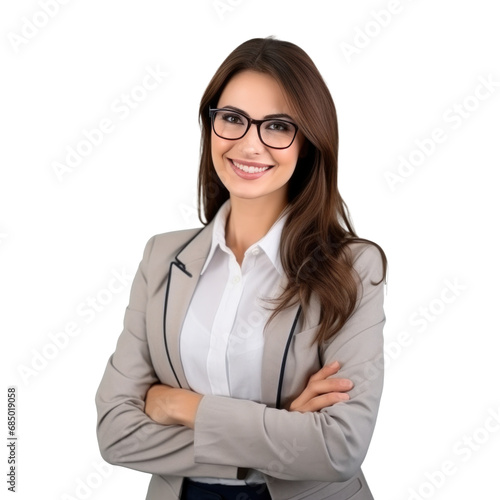 beautiful school teacher isolated