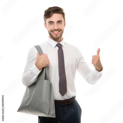 handsome seller isolated
