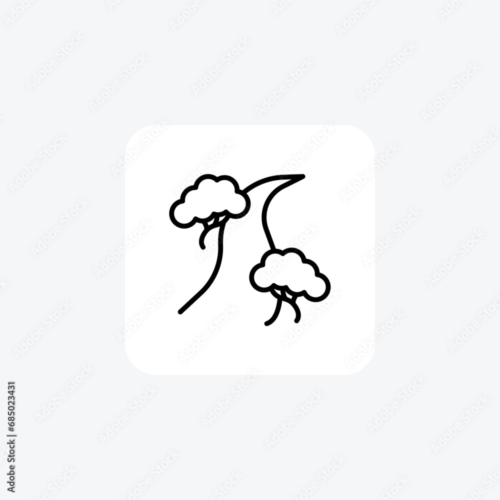 Forest, path, trail, trees, nature Line Icon, Outline icon, vector icon, pixel perfect icon Forest, path, trail, trees, nature Line Icon, Outline icon, vector icon, pixel perfect icon
