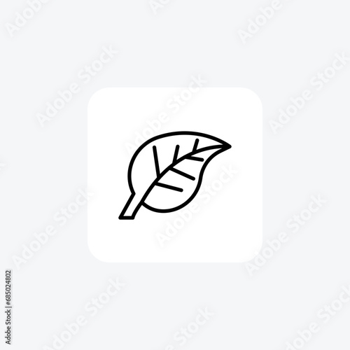 Leaf, Foliage, Plant, Nature,Line Icon, Outline icon, vector icon, pixel perfect icon