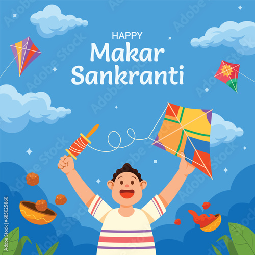 Get Colorful Kite On Makar Sankranti Celebration