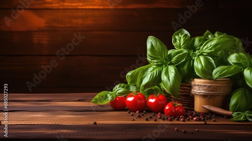 cuisine basil italian food vibrant illustration pasta pizza, tomato olive, oil herbs cuisine basil italian food vibrant