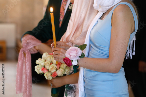 Wedding in Curchi monastery, Moldova photo