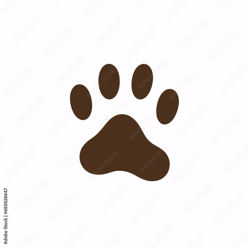 a black dog paw print on a white background, monochromatic graphic design, mischievous feline motif, clean and simple designs a black dog paw print on a white background, monochromatic graphic design, mischievous feline motif, clean and simple designs