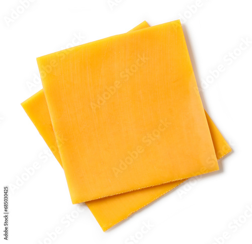 two slices of cheese