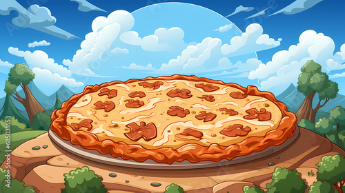 Pizza delivery. Tasty big p...