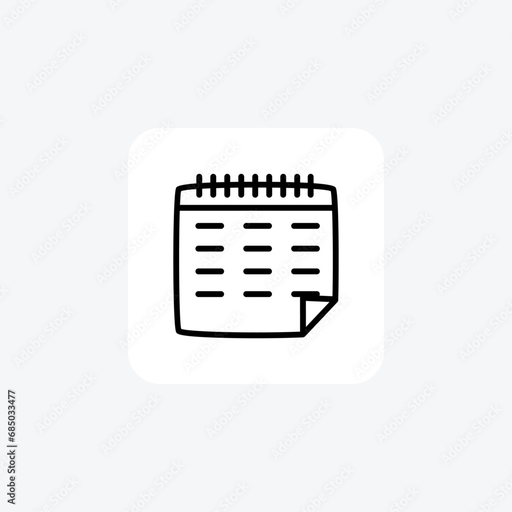 Calendar, Schedule, Planner,icon isolated on white background vector illustration Pixel perfect Calendar, Schedule, Planner,icon isolated on white background vector illustration Pixel perfect