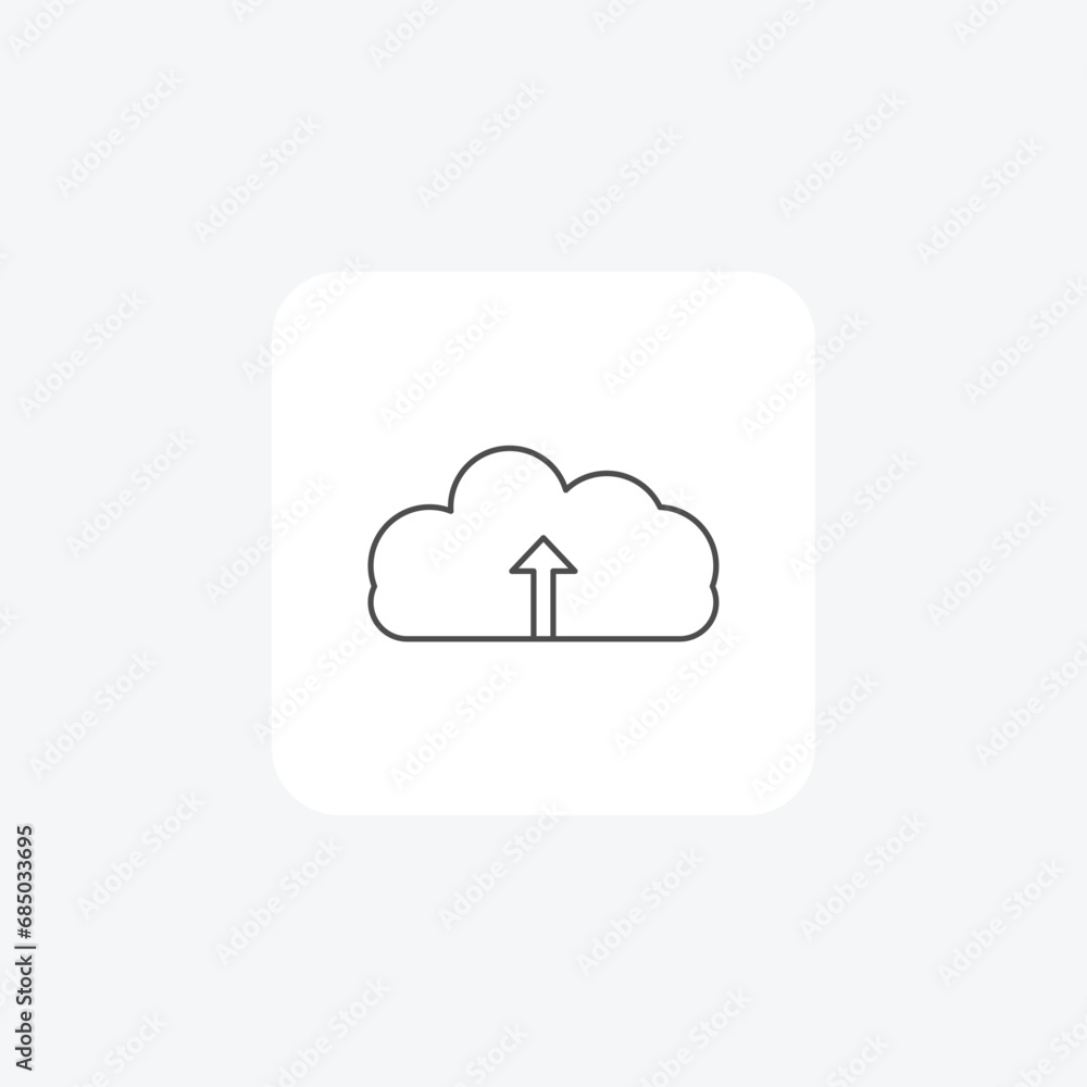 Uploading, Data Transfer, File Sharing, thin line icon, grey outline icon, pixel perfect icon Uploading, Data Transfer, File Sharing, thin line icon, grey outline icon, pixel perfect icon