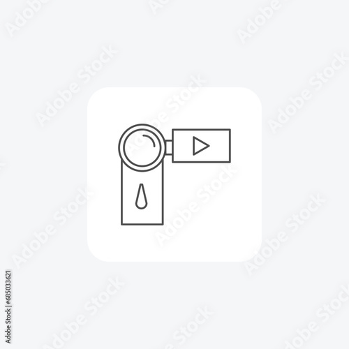 Video Camera, Filming, Recording, icon isolated on white background vector illustration Pixel perfec