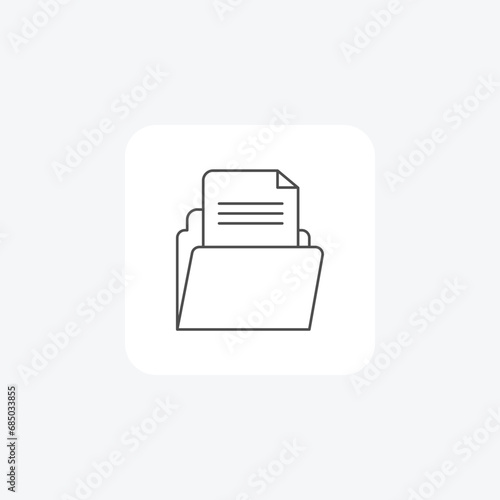 File, Data, Storage, Documents,icon thin line icon, grey outline icon, pixel perfect icon