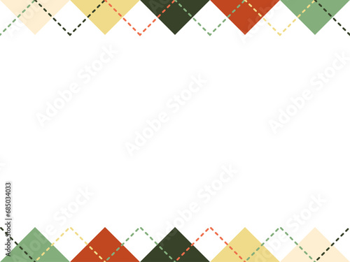 argyle pattern frame Christmas color
