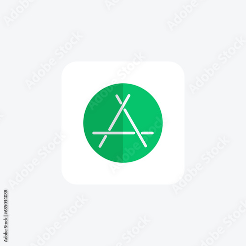 App Store, Application Marketplace, flat color icon, pixel perfect icon
