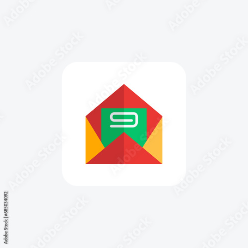 Email, Electronic Mail, Communication,icon flat color icon, pixel perfect icon