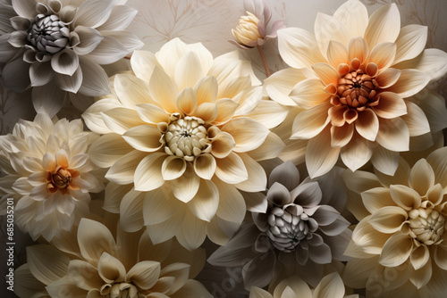 Dahlia flower delicate background