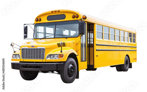Classic Bus of Smiles On transparent background