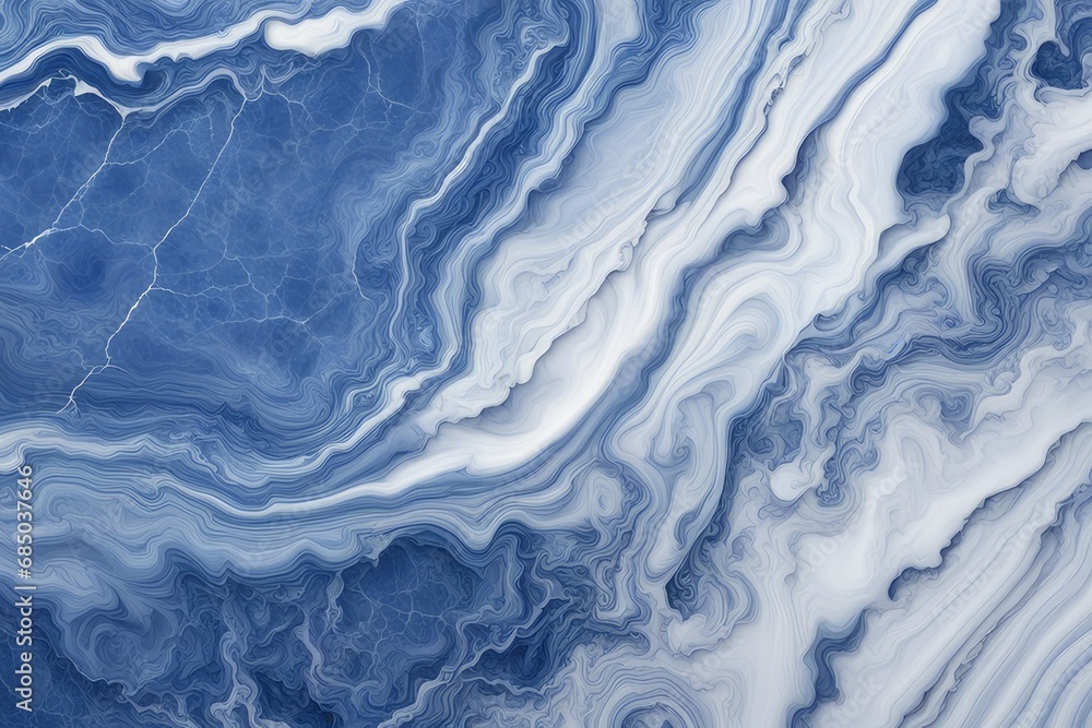 Obraz premium High resolution blue and white marble background