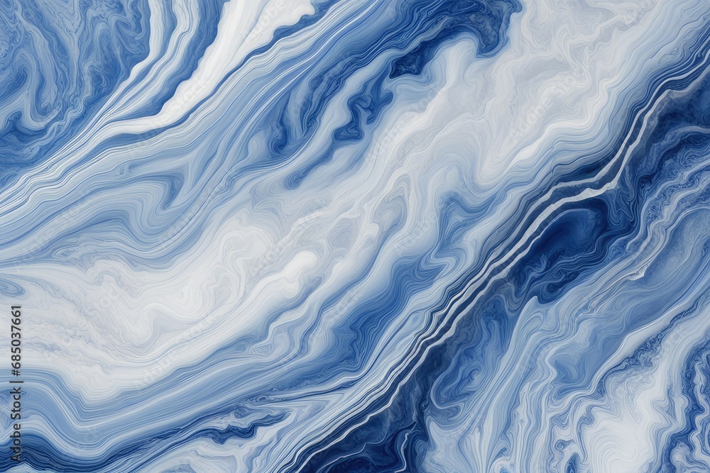 Obraz premium High resolution blue and white marble background