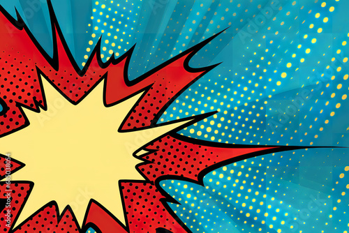 Background for advertising, announcements in pop art style, halftone