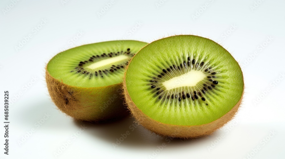 Close-up Kiwi on white background, healthy food