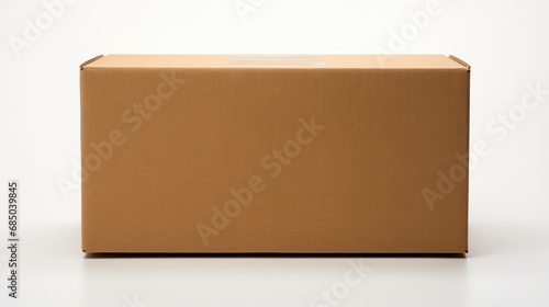 Shopping concept, online delivery,Empty cardboard box on white background, © CStock