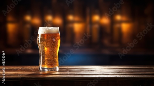 drink, glass of beer,Oktoberfest Bier on an old black wooden table, 