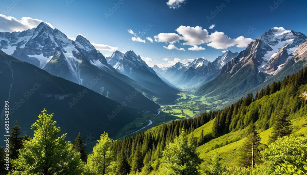 majestic mountain view wallpaper