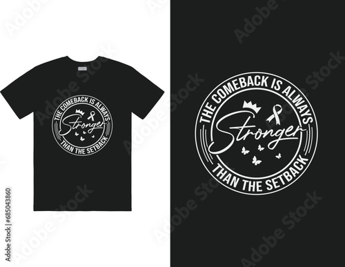 The comeback is always stronger than the setback design photo