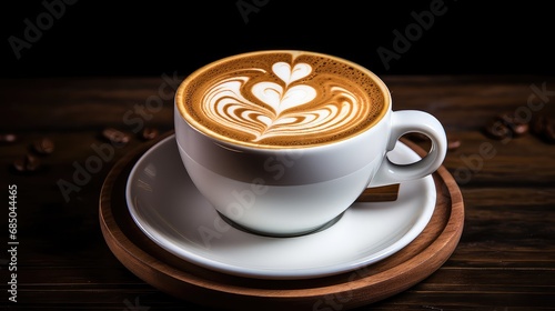cup latte coffee drink latte art perfection illustration espresso hot  foam breakfast  beverage barista cup latte coffee drink latte art perfection