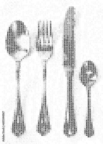 Typewriter Steel Cutlery