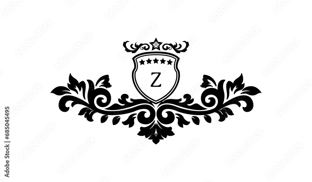Luxury Wing Leaves Logo Z