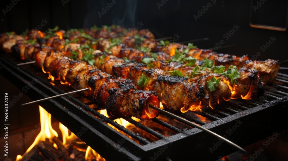 Grilled Meat Skewers Shish Kebab , Background Images , Hd Wallpapers, Background Image