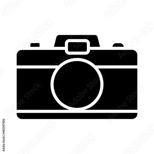 Camera icon vector. Photo illustration sign. Photo studio symbol or logo.