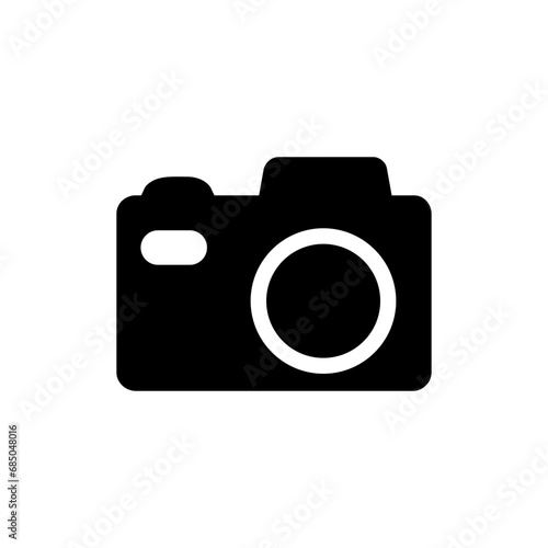 Camera icon vector. Photo illustration sign. Photo studio symbol or logo.