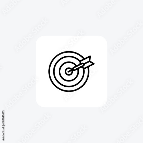 Darts , Symbol of Achievement, Exquisite Design,Line Icon, Outline icon, vector icon, pixel perfect icon