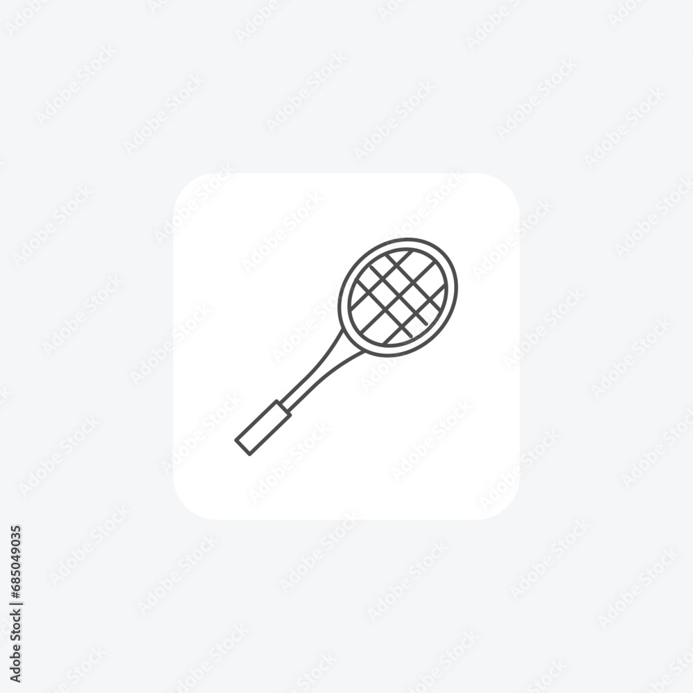 Tennis Racket,Control, Advanced Technology, thin line icon, grey outline icon, pixel perfect icon Tennis Racket,Control, Advanced Technology, thin line icon, grey outline icon, pixel perfect icon
